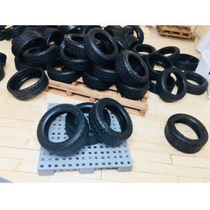 Wholesale 1/18 Scale Parking Lot Scene Car Accessories Rubber Toy Wheels Tires for Children