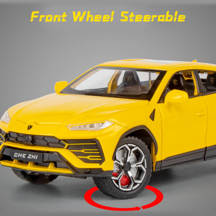 CHEZHI Pull Back Alloy Car Toy Model 1/24 Urus SUV Diecast Model Car for Children