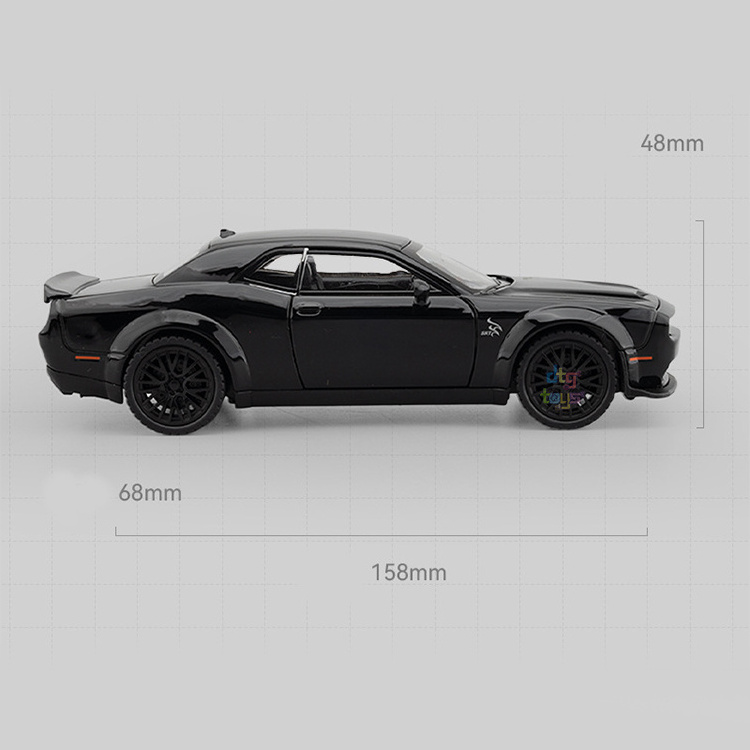 Jiaye 1/32 Diecast Model Cars Srt Hellcat Car Model Four Open Doors Diecast Toys Bulk