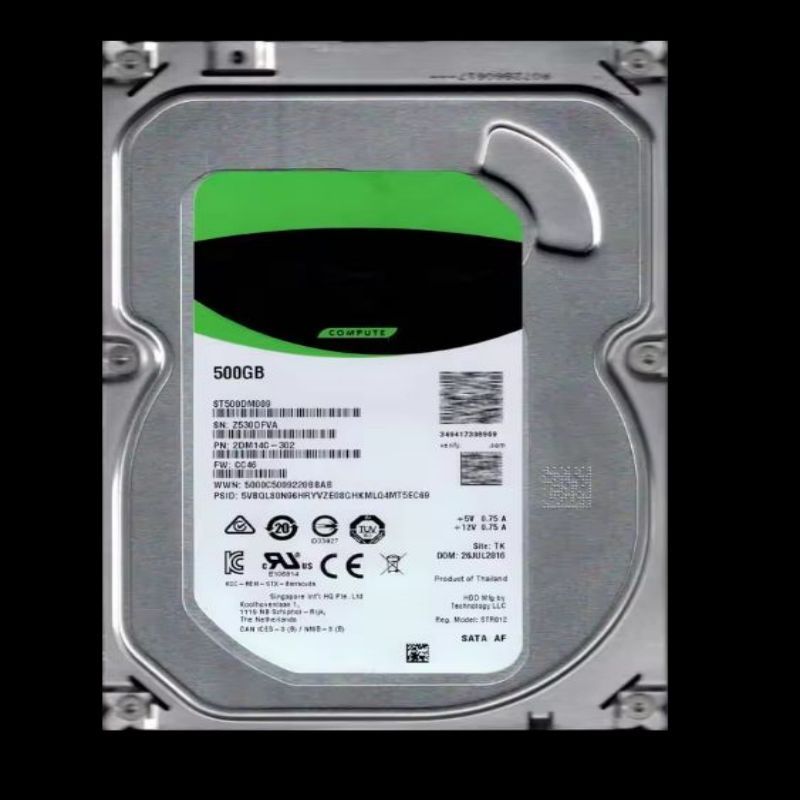 ST500DM009 500GB HDD 7200 RPM 32MB Cache SATA 6.0Gb/s 3.5