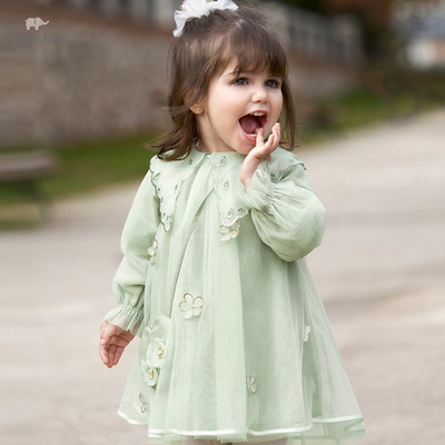 Dave Bella Spring Princess Baby Girl Dresses Toddler Baby Girls Long Sleeve Dress Baby Birthday Dress With Coin Wallet DB1233691