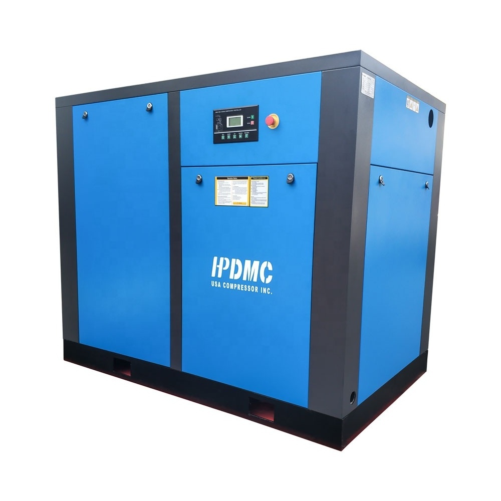 The automatic 150 hp direct driven screw air compressor for car wash/jual textile machinery