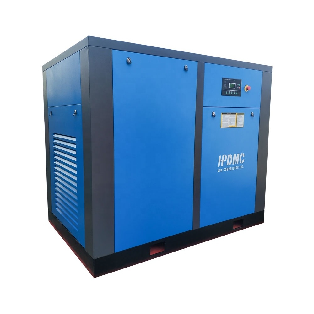 The automatic 150 hp direct driven screw air compressor for car wash/jual textile machinery