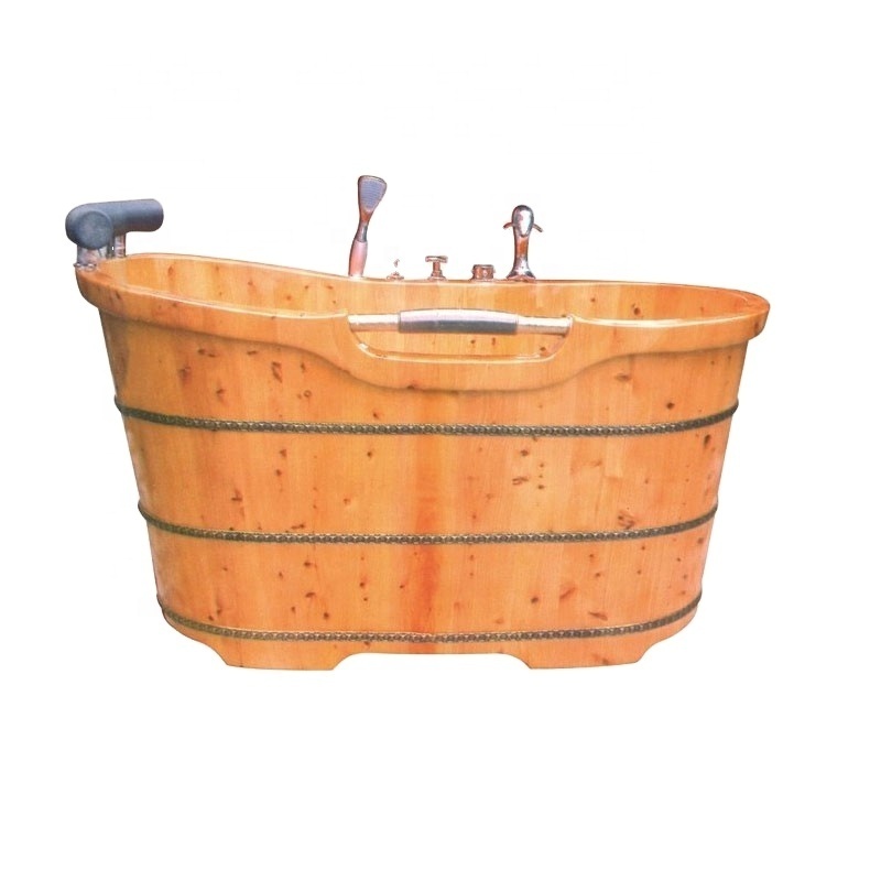 New Design Cedar Wood bathtub  Wooden Bathtub massage tub