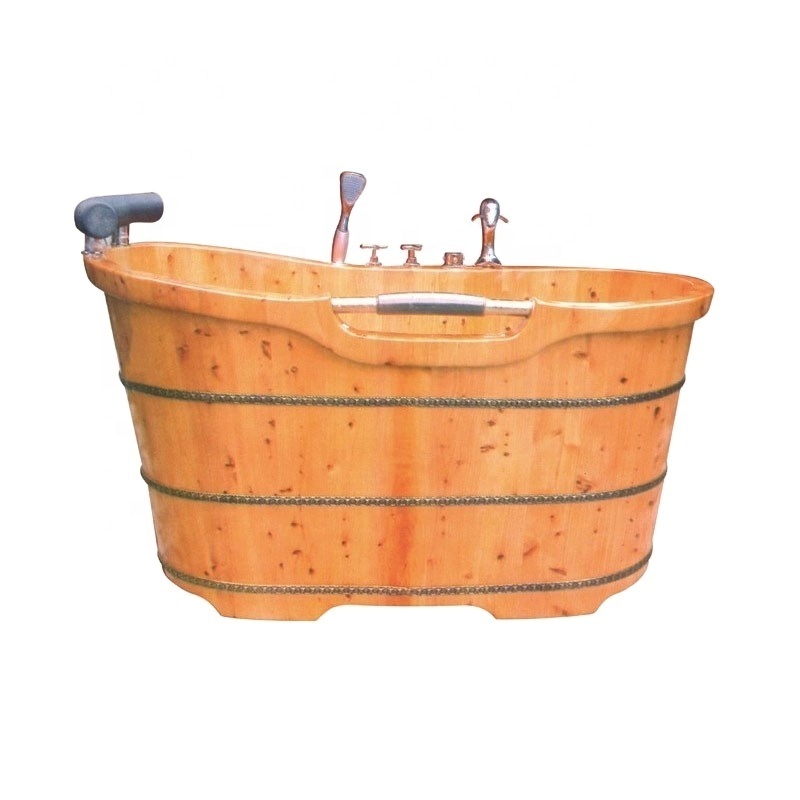 New Design Cedar Wood bathtub  Wooden Bathtub massage tub