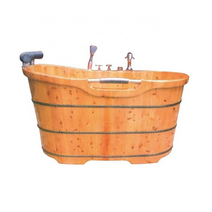 New Design Cedar Wood bathtub  Wooden Bathtub massage tub