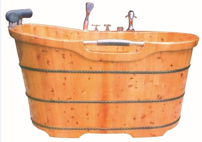 New Design Cedar Wood bathtub  Wooden Bathtub massage tub