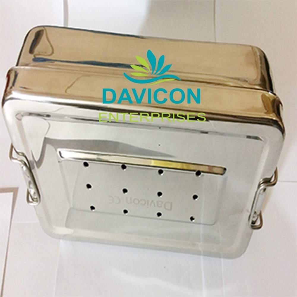 HOLLOW WARE  STAINLESS STEEL STERILIZATION BOX