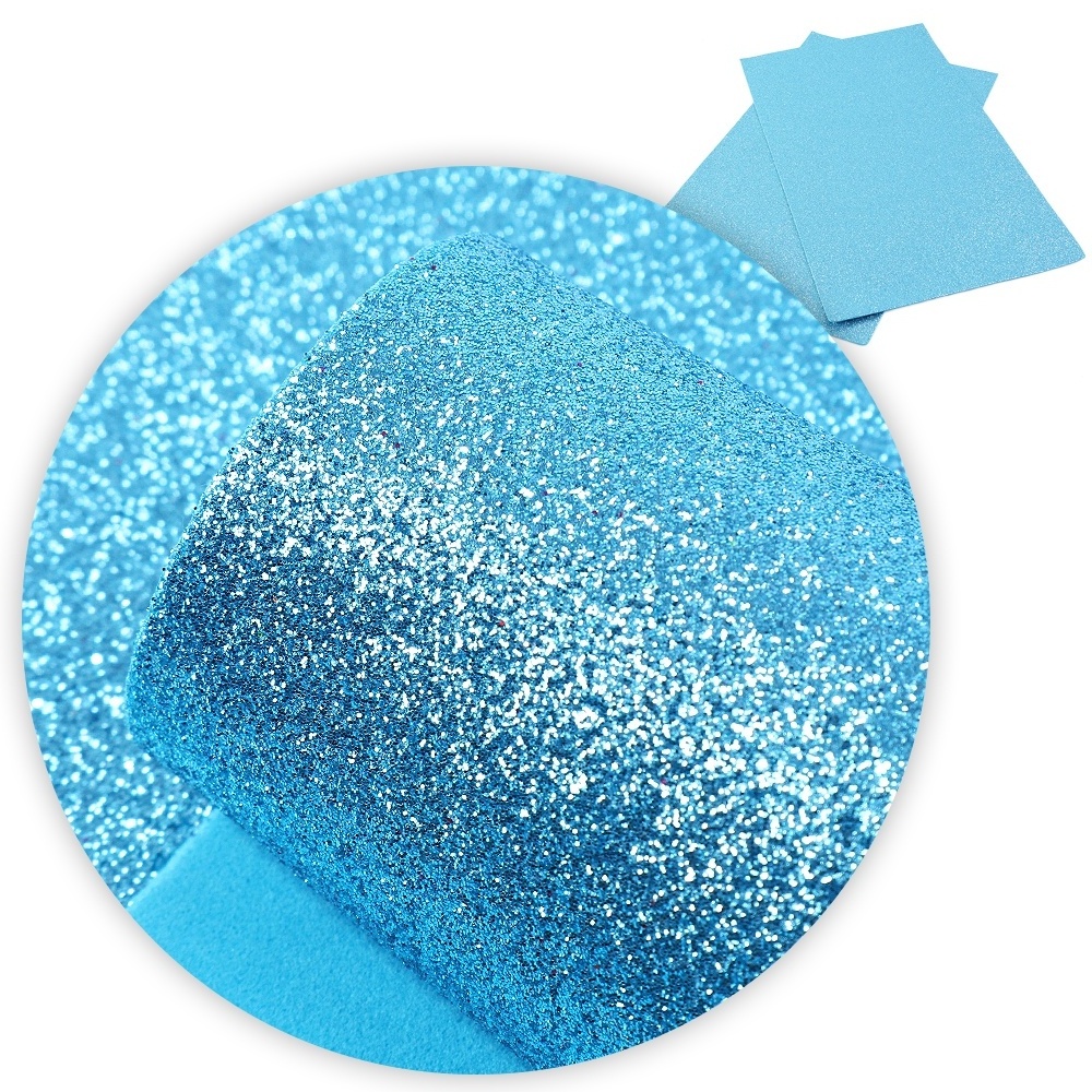 Shiny Glitter Eva Foam Backing Soft Fabric Sheet For Craft 74037