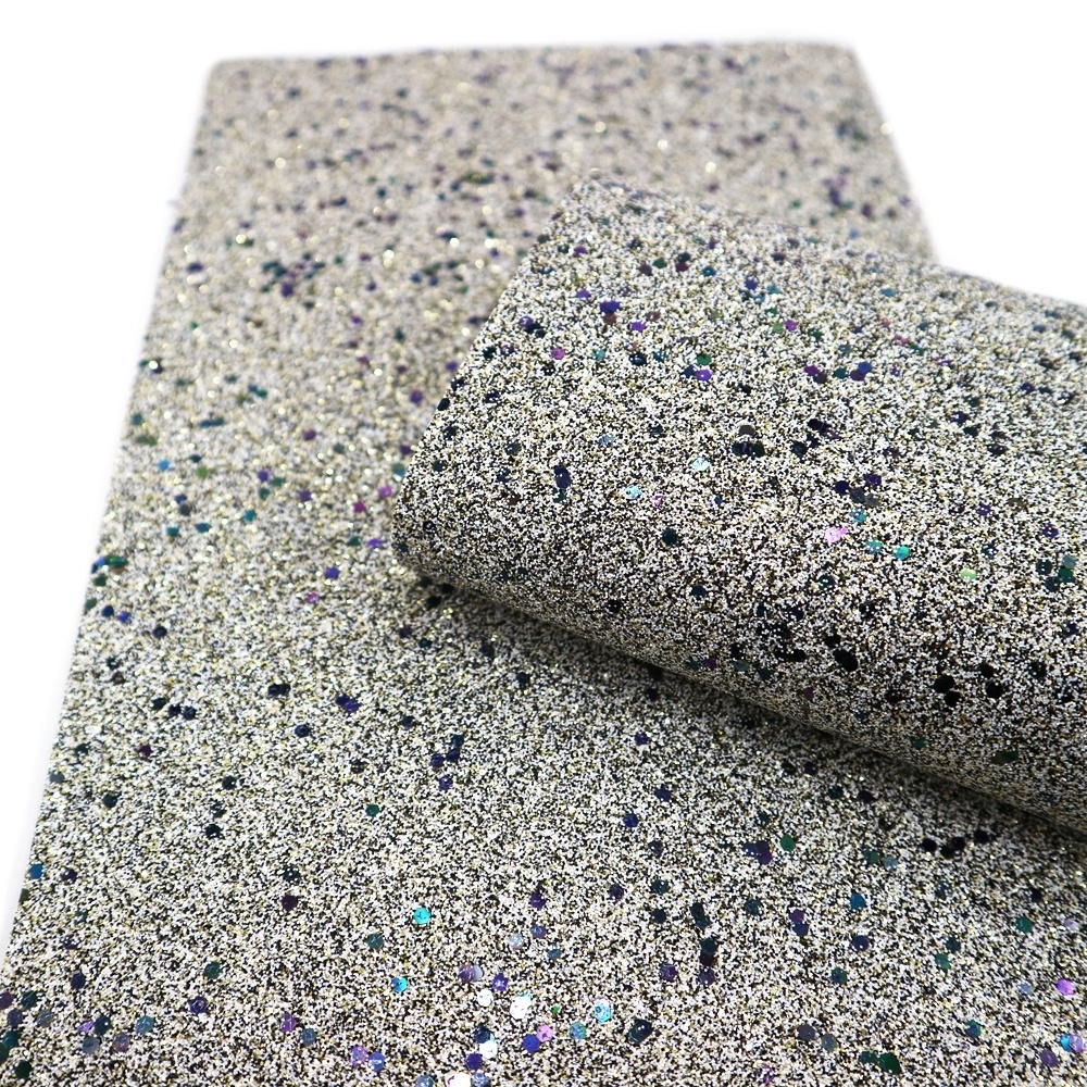 Cheap Color Changing Sequin Glitter Fabric For Hairbow Making 60175