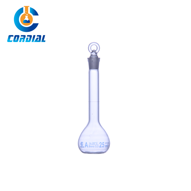 CORDIAL  Volumetric Flask With Glass Stopper 10-2000mL Blue Printing Class A For Lab use Boro 3.3 Glass