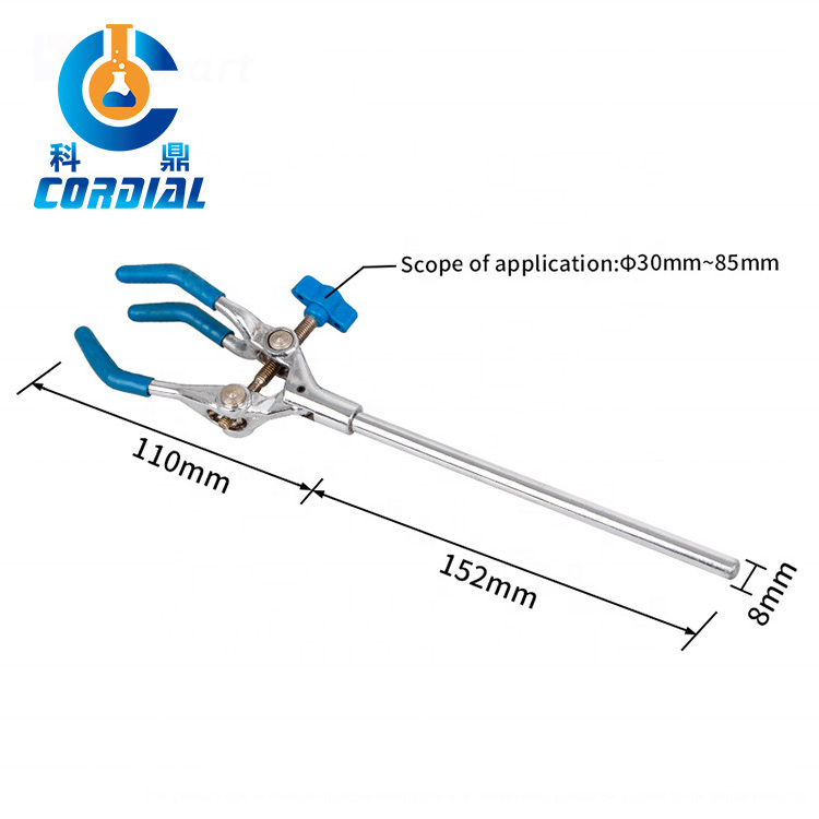 CJ170 CORDIAL Three Finger Clamp Clamp Chemistry Lab Supplies 3 finger clamp stand clip