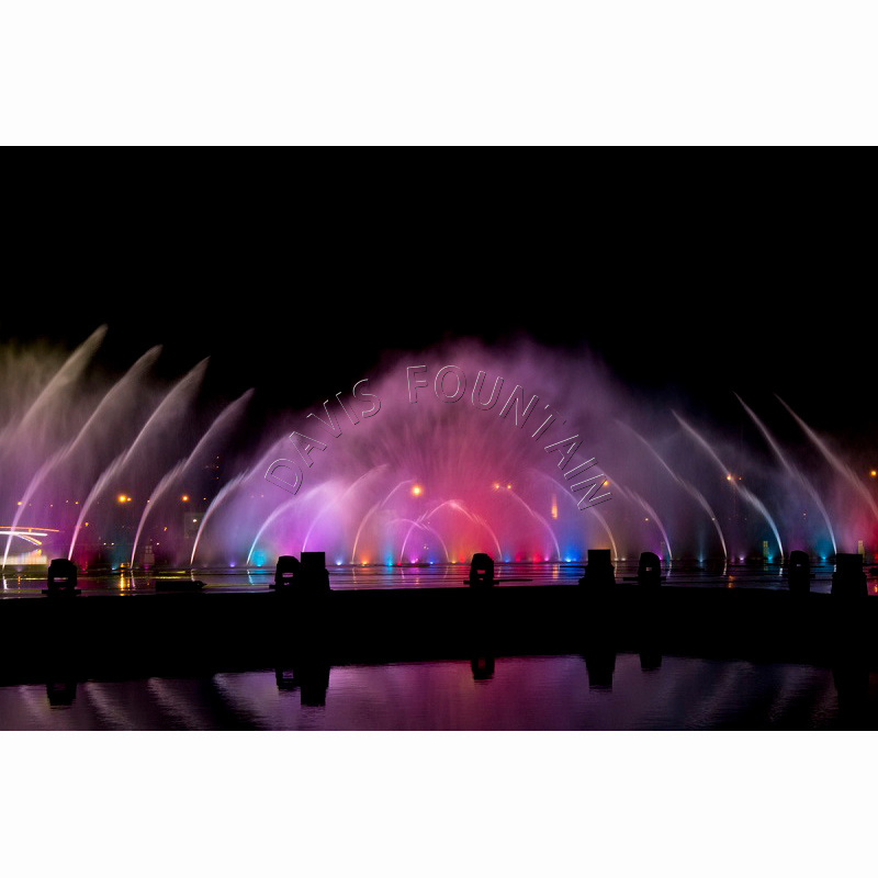 Fancy Design Large Music Fountain Show Outdoor Swing Dancing Musical Water Fountain With Led Lights