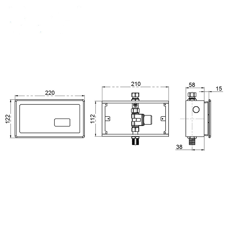 Touchless Urinal Sensor Flusher valvula de pressao automatic Automatic Flush Valve DT-357 D/A/AD