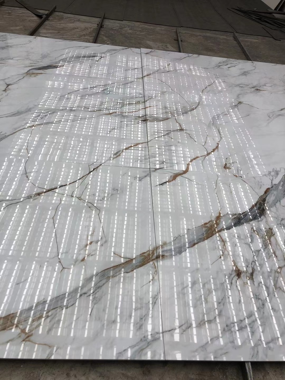 Porcelain Polish Glazed Slab Marble Flooring Tile Marble Arabescato Slabs