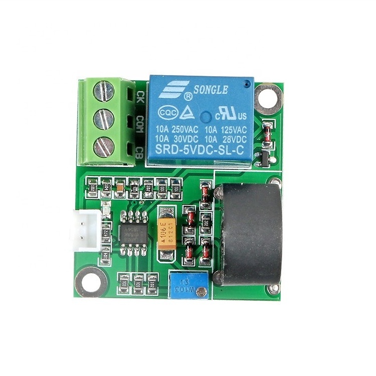 5V 12V 24V 0-5A AC Current Detection Sensor Module 5A Switch Output Relay Module Overcurrent Protection