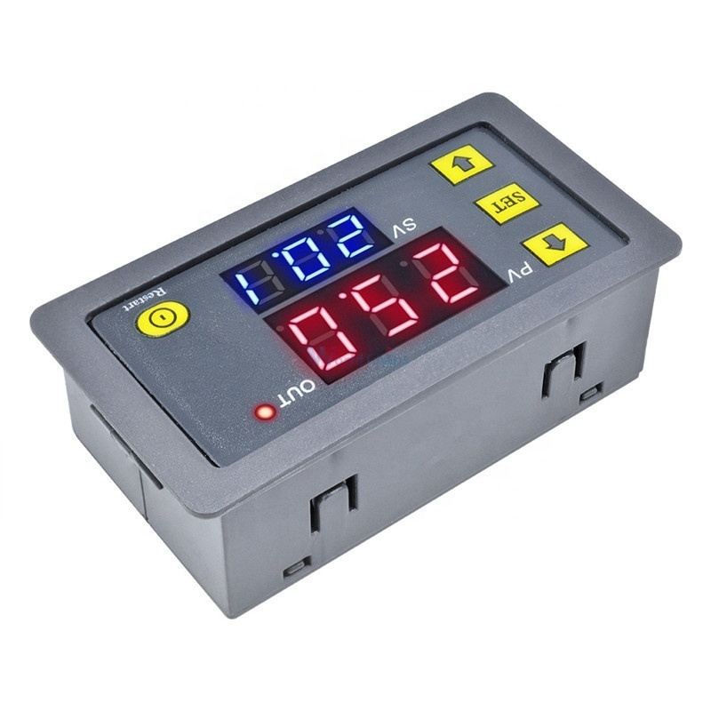 AC 110V 220V DC 12V 24V Digital Time Delay Relay LED Display Cycle Timer Control Switch Adjustable Timing Relay Delay Switch