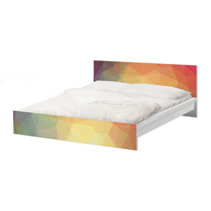 double bed 160x200  rainbow color bedroom bed