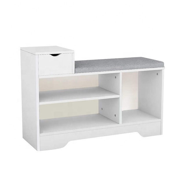 entryway furniture white wooden modern shoe rack organizer shoe cabinet for home small shoe storage bench