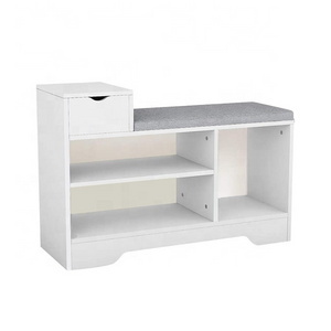 entryway furniture white wooden modern shoe rack organizer shoe cabinet for home small shoe storage bench