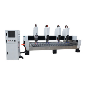 Multi-heads Marble gravestone engraving machine/Four spindles tombstone carving machine