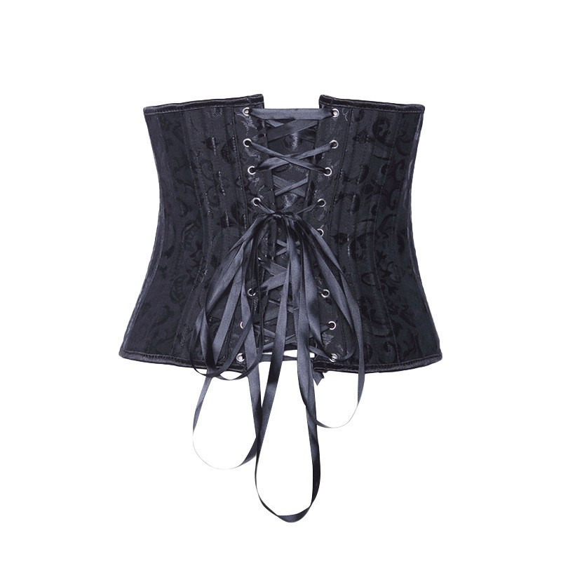 New Arrival Top Trending 24 Steel Bone Corset Waist Trainer Long Front Short Back Waist Trainer Underbust Weight Loss Corset