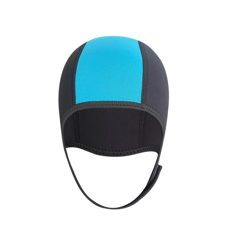 High Quality 2MM Neoprene Swimming Diving Hood Custom Logo Unisex Wetsuit Diving Hat Helmet with Adjustable Chin Strap