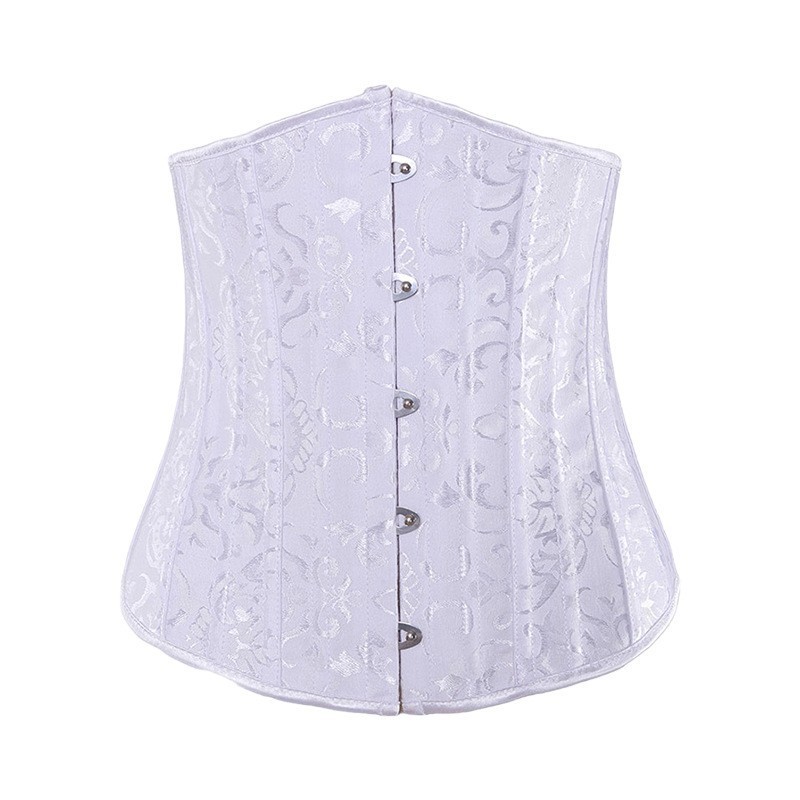 New Arrival Top Trending 24 Steel Bone Corset Waist Trainer Long Front Short Back Waist Trainer Underbust Weight Loss Corset