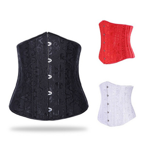 New Arrival Top Trending 24 Steel Bone Corset Waist Trainer Long Front Short Back Waist Trainer Underbust Weight Loss Corset