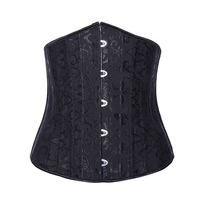 New Arrival Top Trending 24 Steel Bone Corset Waist Trainer Long Front Short Back Waist Trainer Underbust Weight Loss Corset