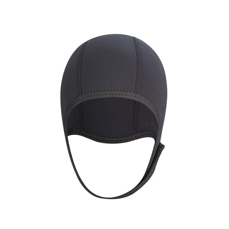 High Quality 2MM Neoprene Swimming Diving Hood Custom Logo Unisex Wetsuit Diving Hat Helmet with Adjustable Chin Strap