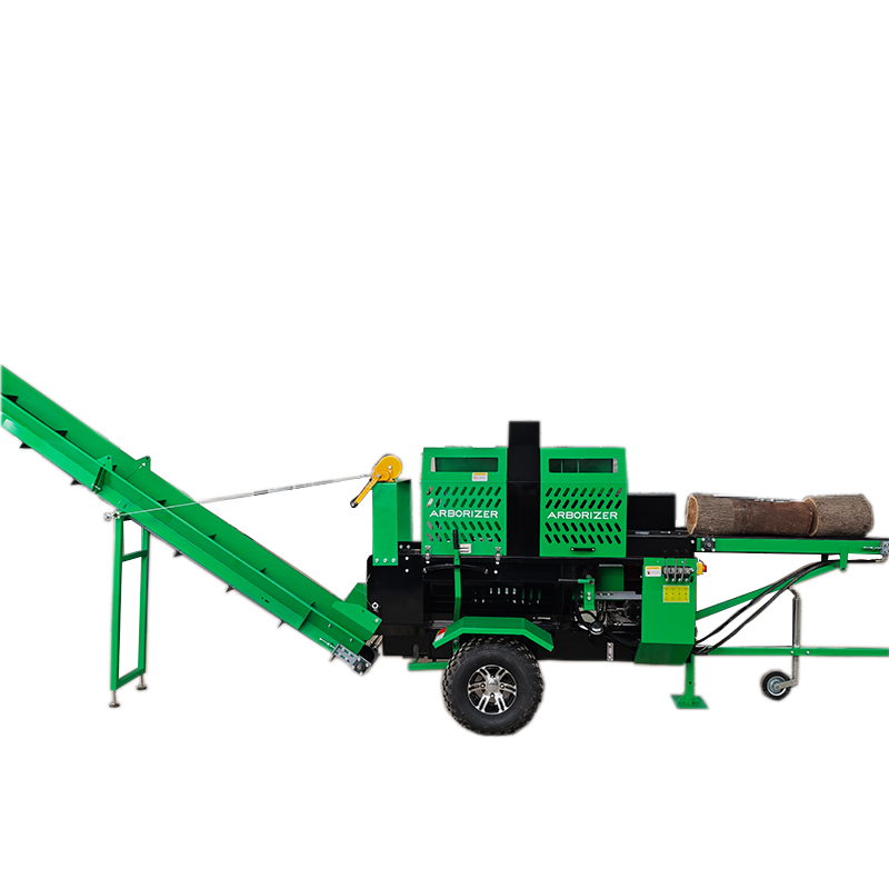 heavy duty Slasher firewood processor hydraulic log splitter for sale 50t firewood processor machine