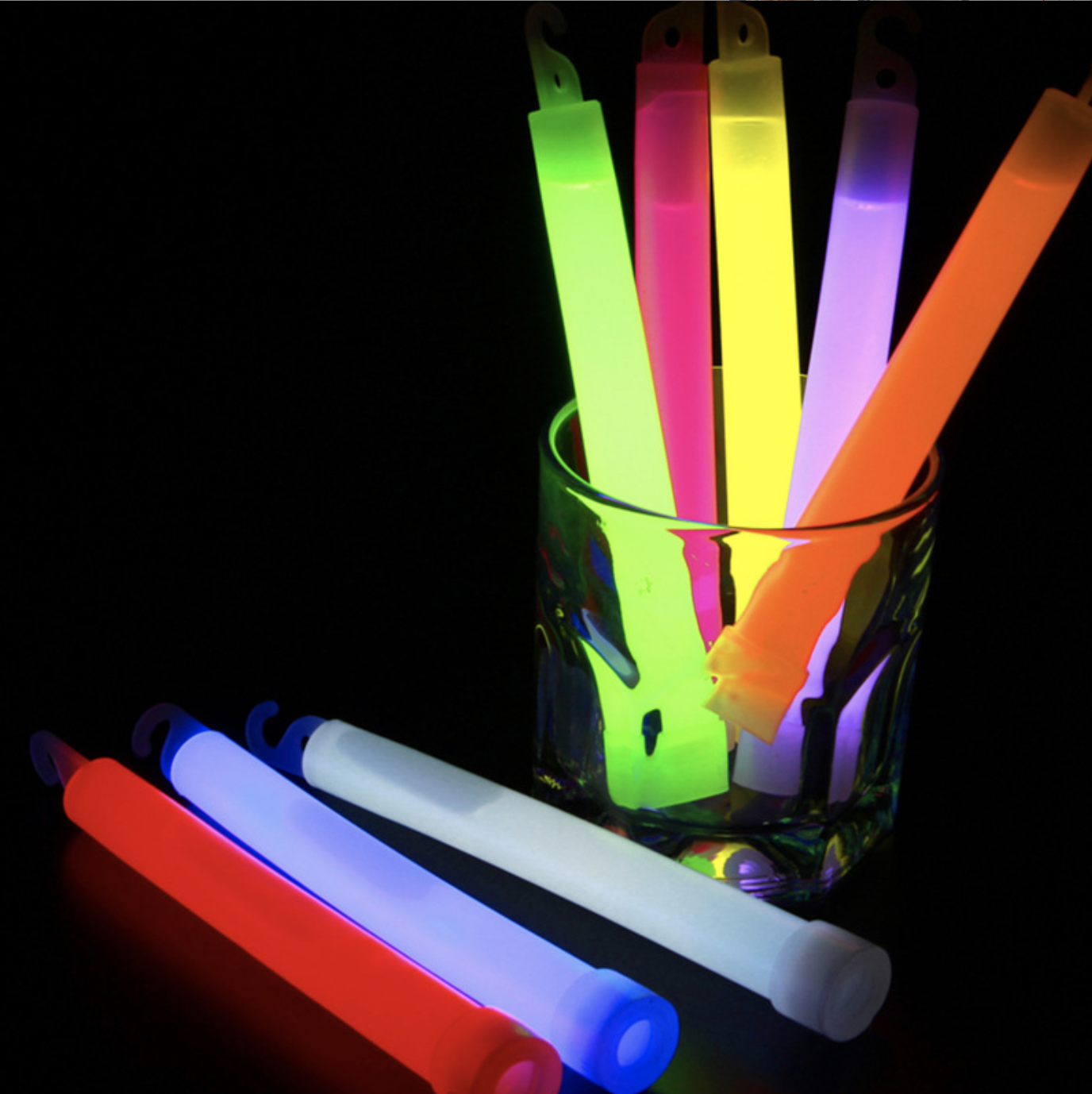 Promotional neon chemical sticks light up sticks 6'' glow in dark toys sticks, Light Up for Party Wedding and Concert