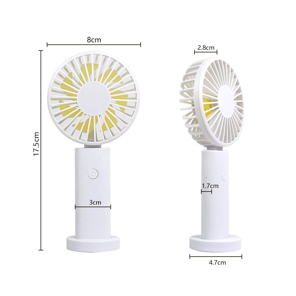 USB Rechargeable Mini Handheld Fan Small Portable and Personal Adjustable Speed for Office Use Promotional USB Gadget