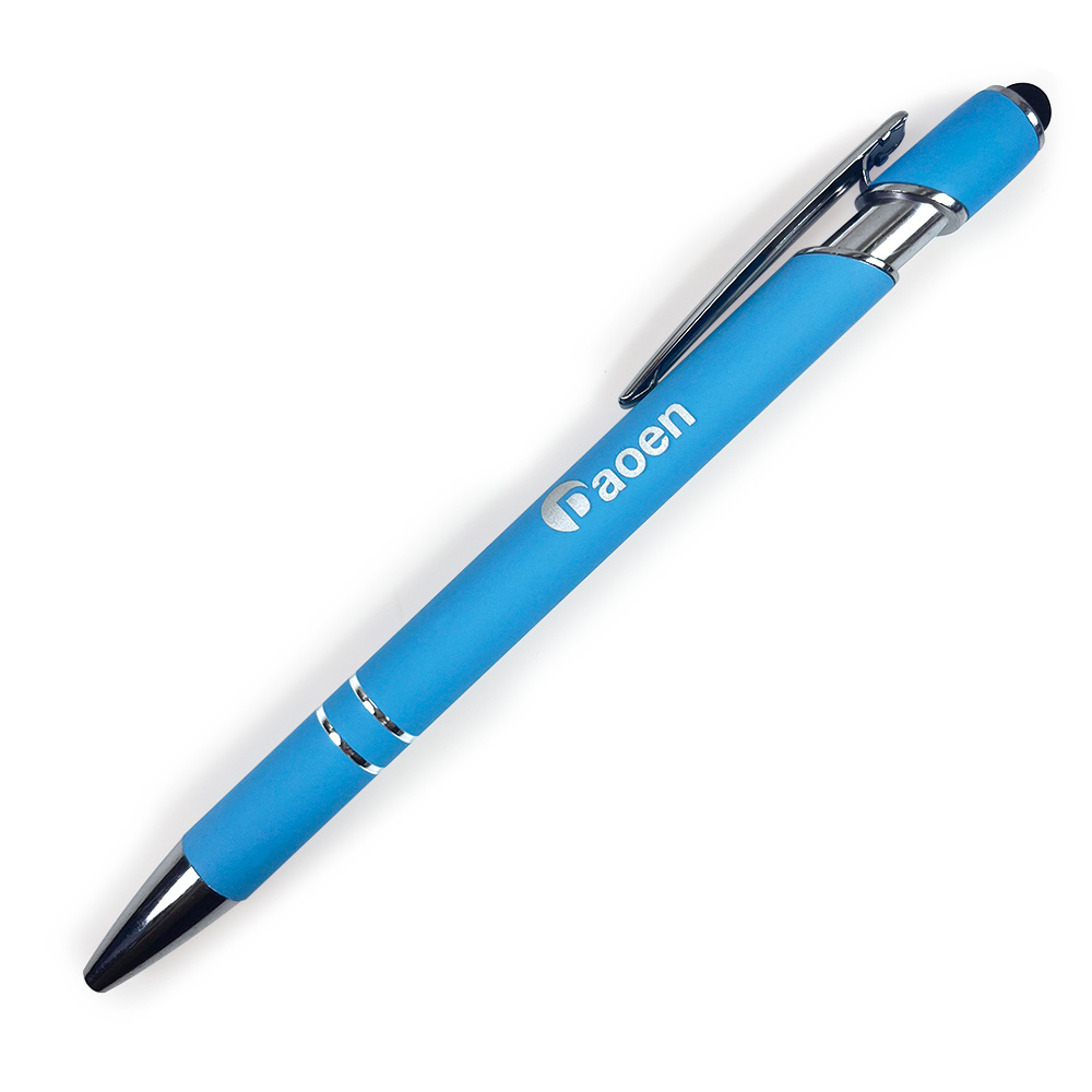 Hot Sell Promotional blue pen Metal Office Use Ballpoint Pen with Custom Logo