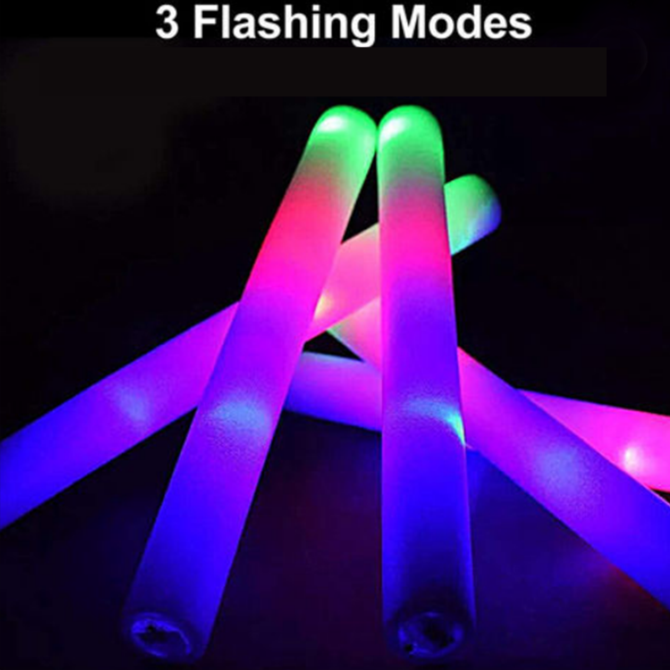 Hot Selling Promotional Products Colorful Flashing Light Multi-color 40*4 LED Foam Sticks