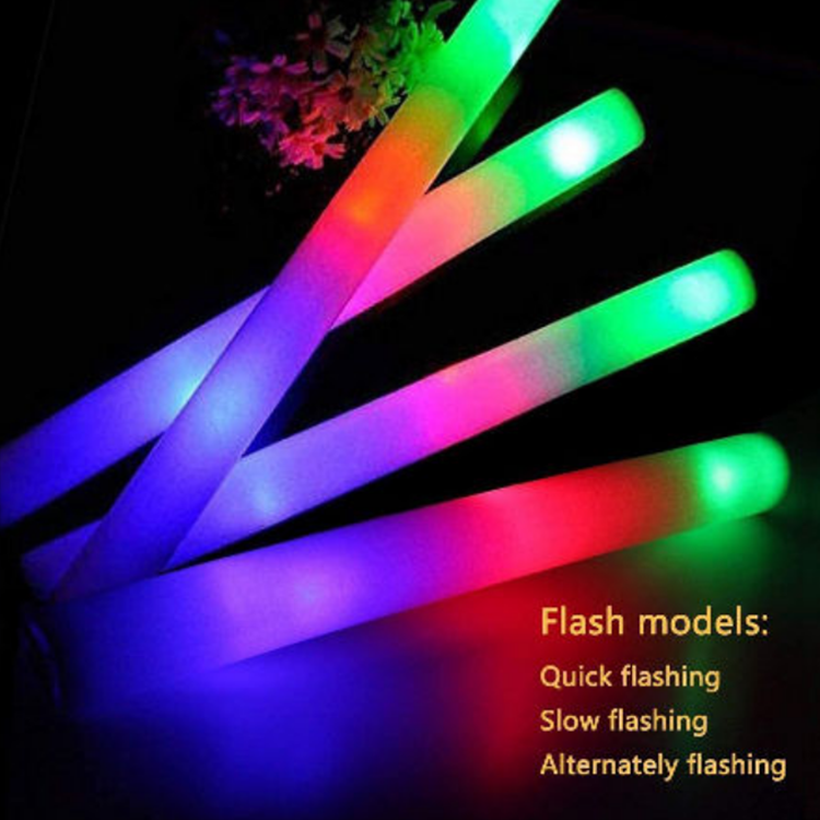 Hot Selling Promotional Products Colorful Flashing Light Multi-color 40*4 LED Foam Sticks