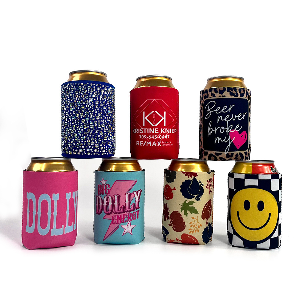 Foam Stubby Holders Sublimation Stubby Holder Neoprene Cheap Beer Koozy With Logo