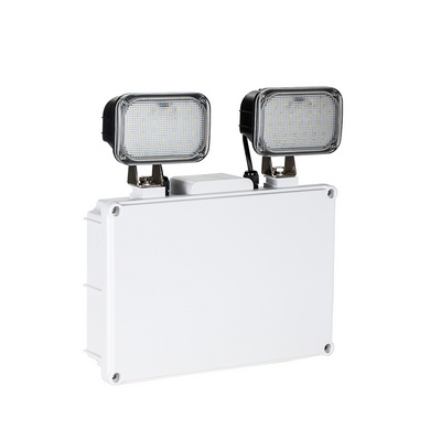 Wholesale Twin Spot 110-240vac 2 Head Lithium Battery Led Emergency Light Exit Twin Spot Size Indoor Emergency Lights