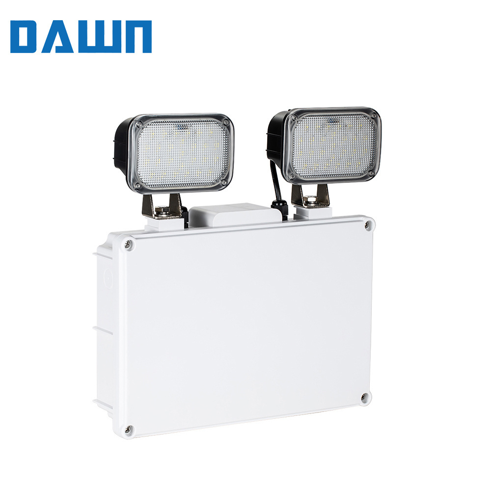 commercial fixtures for home power failure 6000K  Non Maintained 2*3w rechargeable LED emergency double head twin spots light