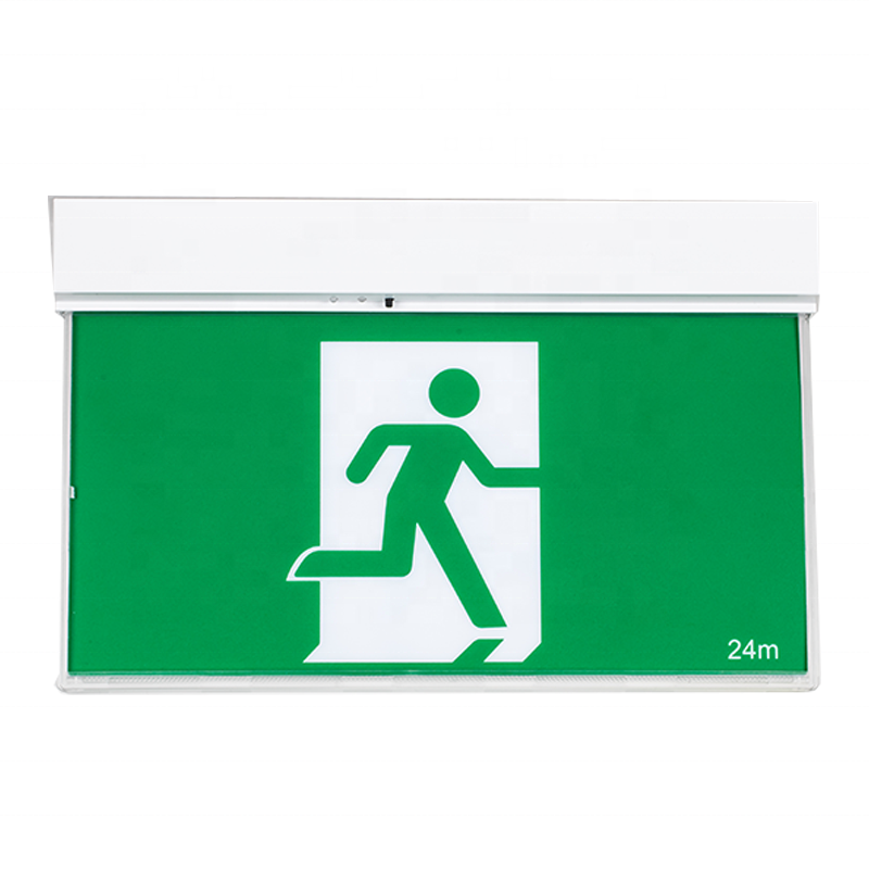 High Quality wall-mounted LED IP20 220-240V outdoor exit sign with emergency light