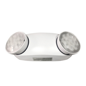 White Led Emergency Twin Spot Light 2.4w High Brightness Exit Wall Mounted Rechargeable Lamp