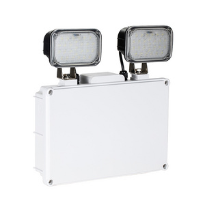 modern  ceiling Non Maintained 3hours with IP65 PC 2*3w rechargeable LED emergency double head twin spots light