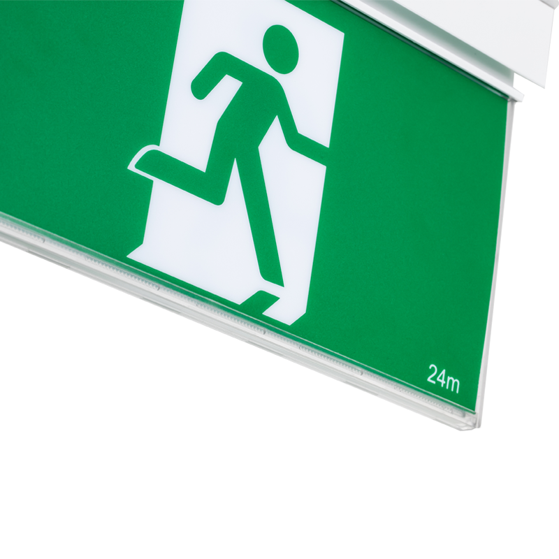 High Quality wall-mounted LED IP20 220-240V outdoor exit sign with emergency light