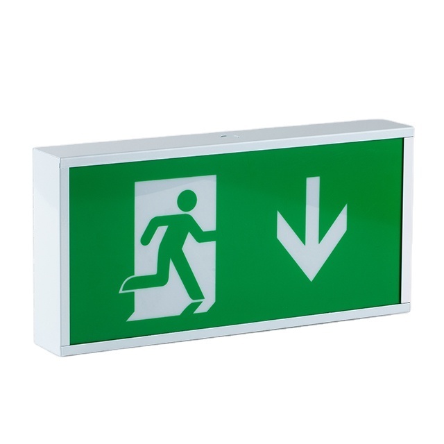 ODM OEM Green Emergency Exit Lighting Sign Rechargeable LED 220V Emergency Sign light