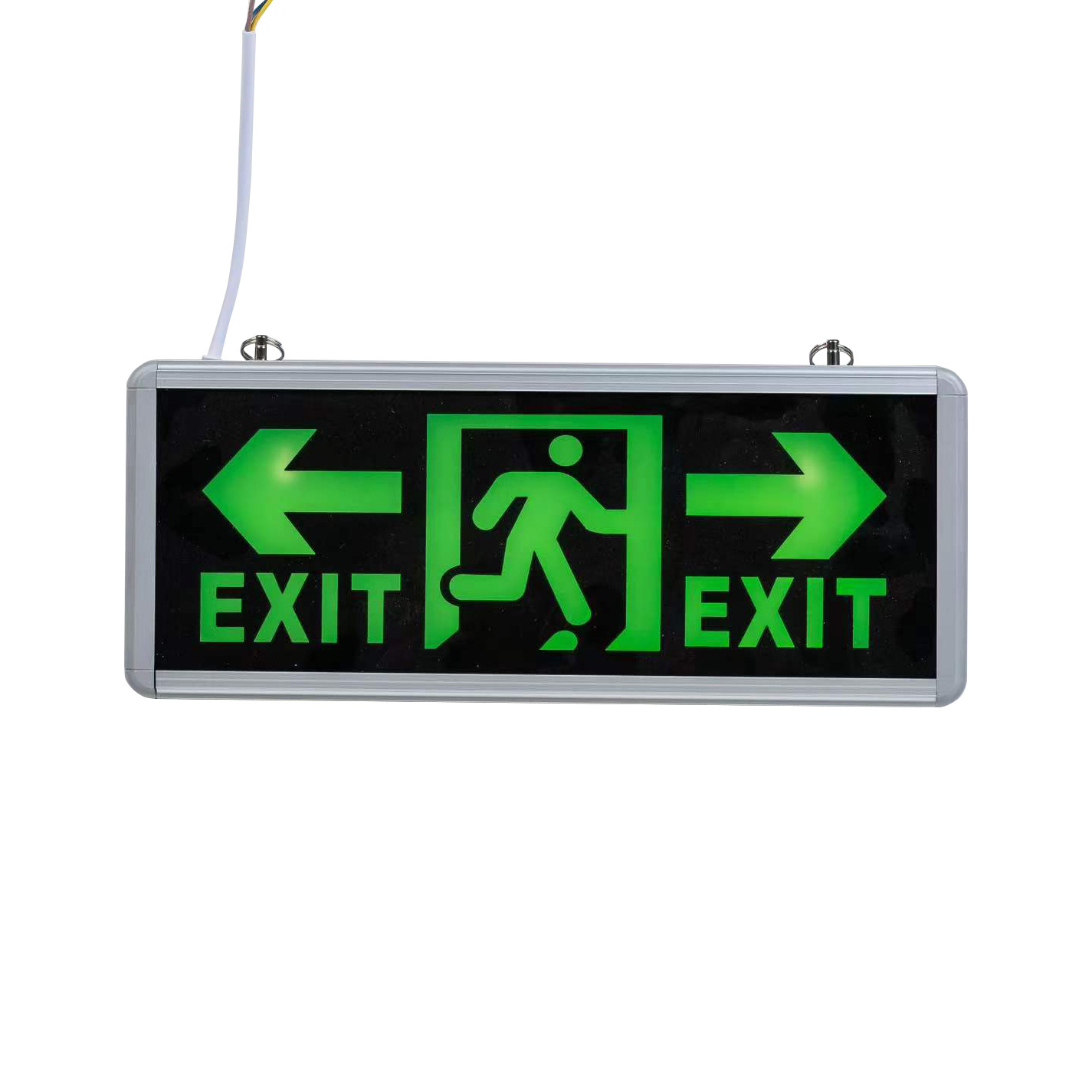 0.4w AC220V Wall mounted legend sign can be changed with battery emergency exit sign light