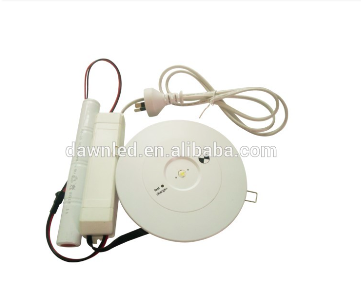 Rechargeable Ceiling Recessed Mounted 3W Sensor Panel Lamp Led Fire Emergency Power Supply Emergency Ceiling Light