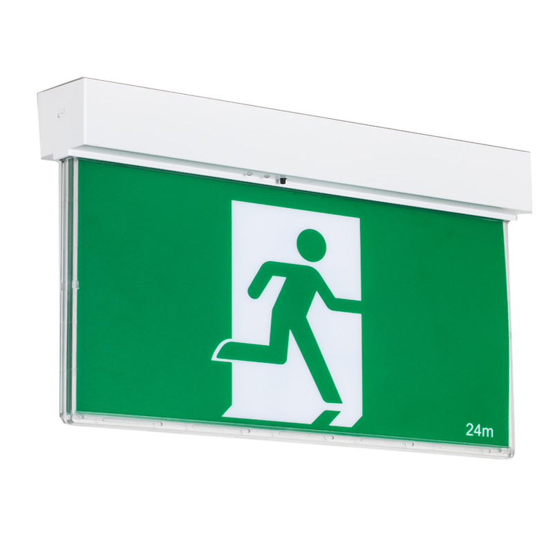 EXIT SIGN LIGHT CE 3 hours 90min COMBO LiFeP04 battery non maintained IP20 PC 3w 4w rechargeable led exit sign emergency li