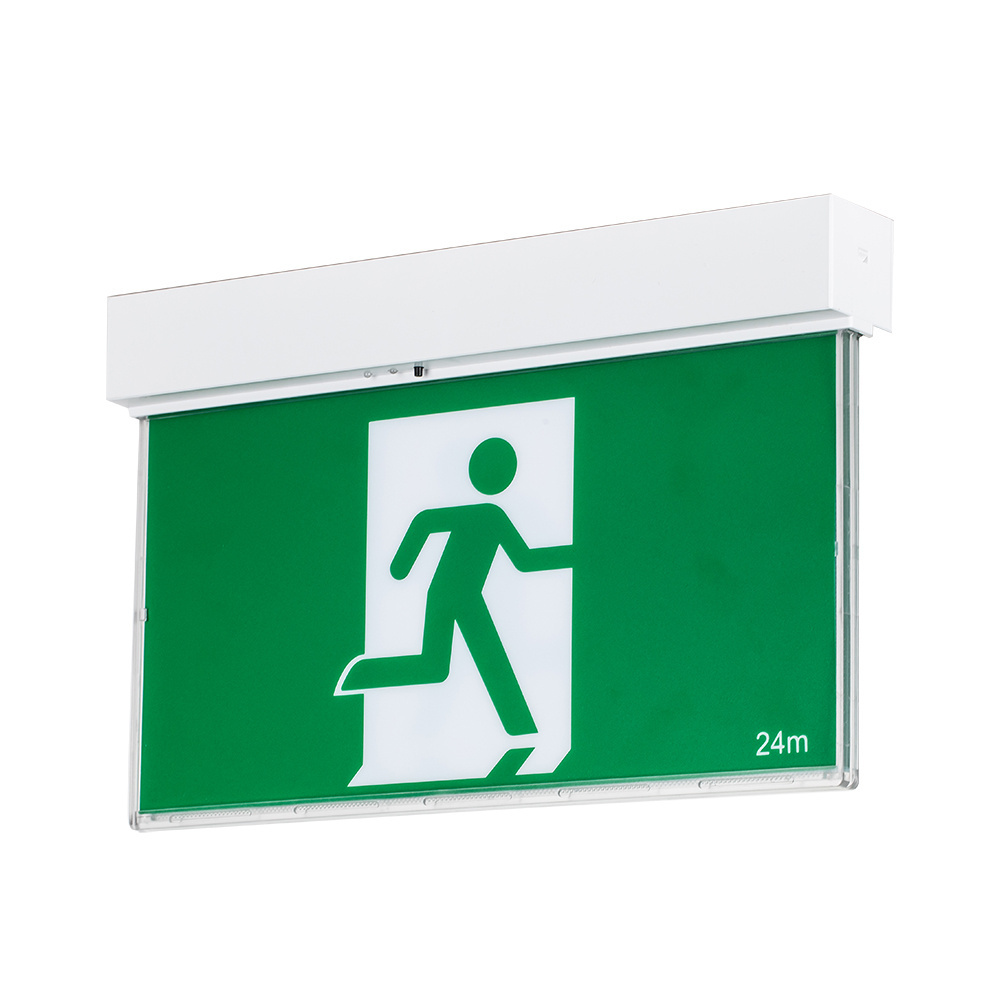 EXIT SIGN LIGHT CE 3 hours 90min COMBO LiFeP04 battery non maintained IP20 PC 3w 4w rechargeable led exit sign emergency li