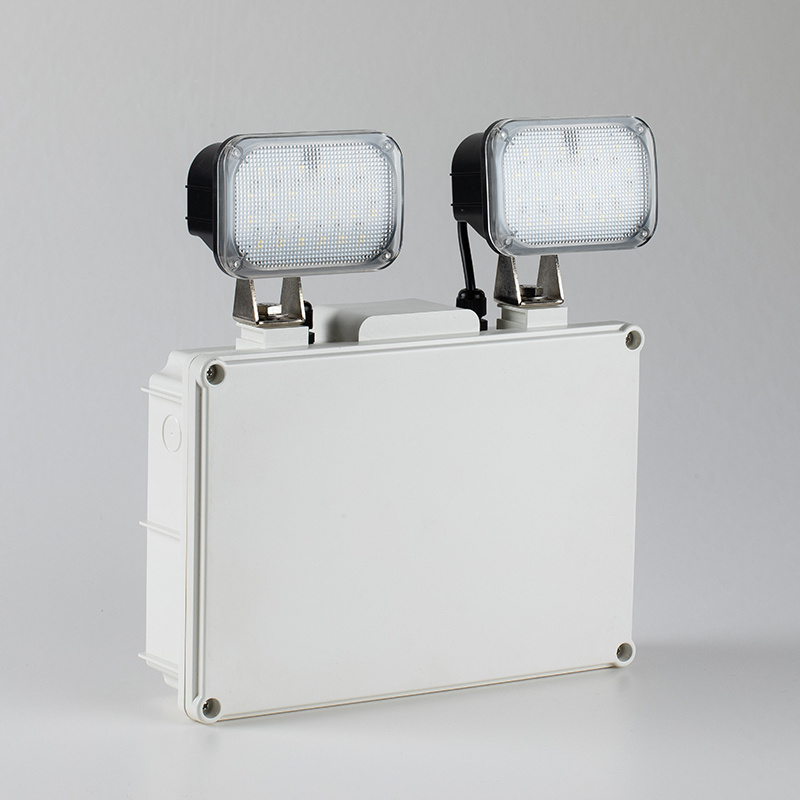 Factory direct sales 2 x 3W twin head led emergency light CB Lithium Battery emergency light